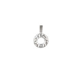 Cut-Out Donut Pendant in 925 Sterling Silver
