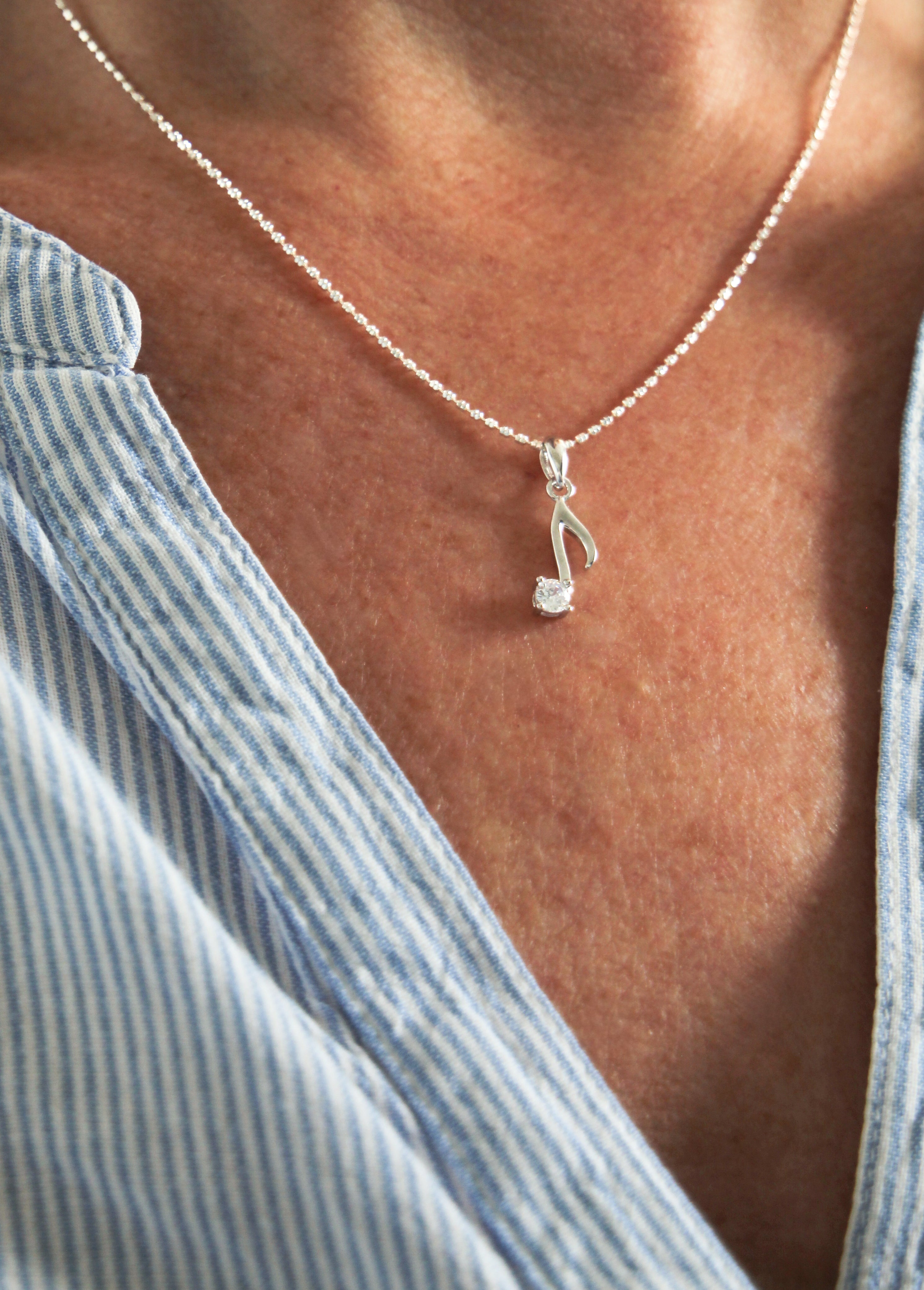 Musical Note pendant Pendant in 925 Silver