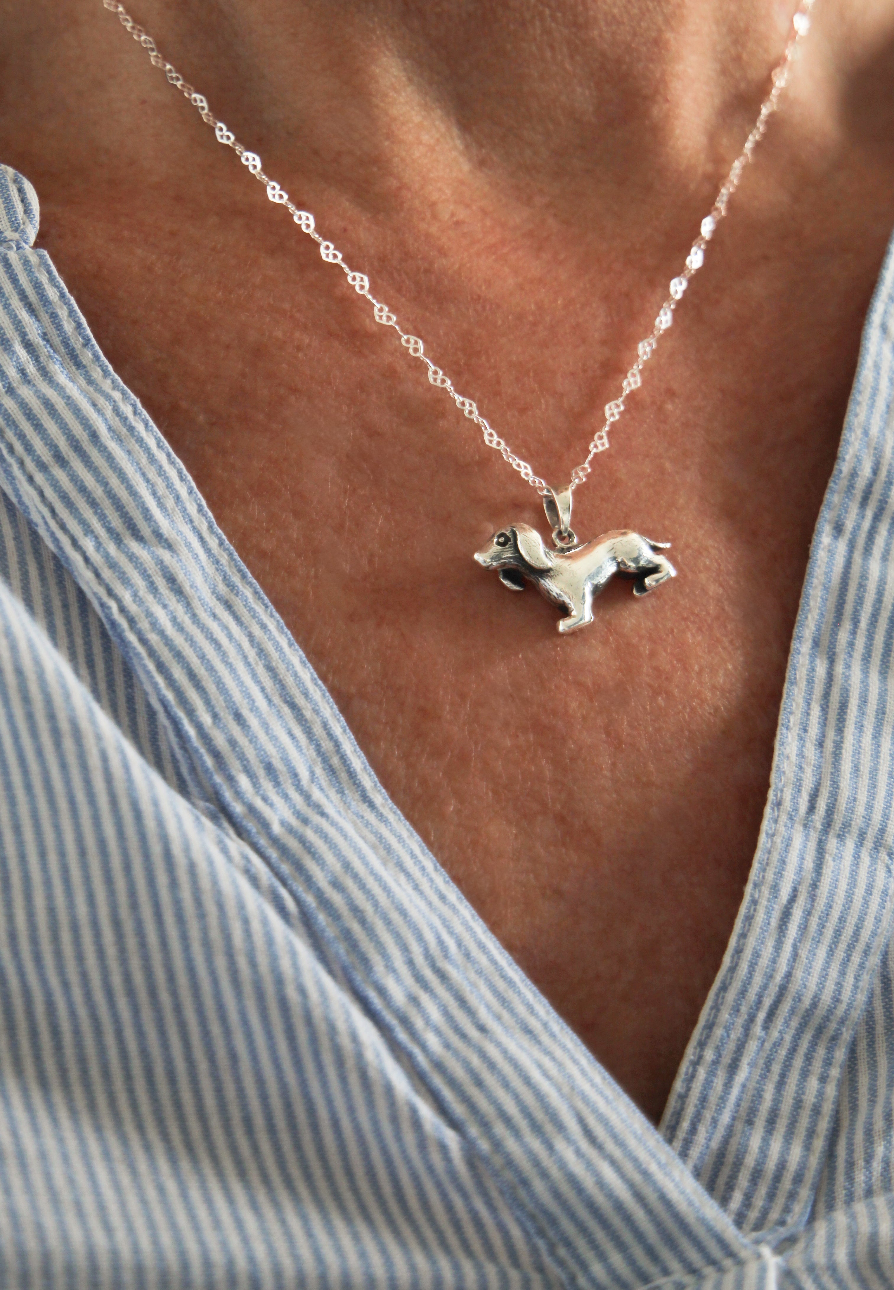 Dachshund Dog pendant Pendant in 925 Silver