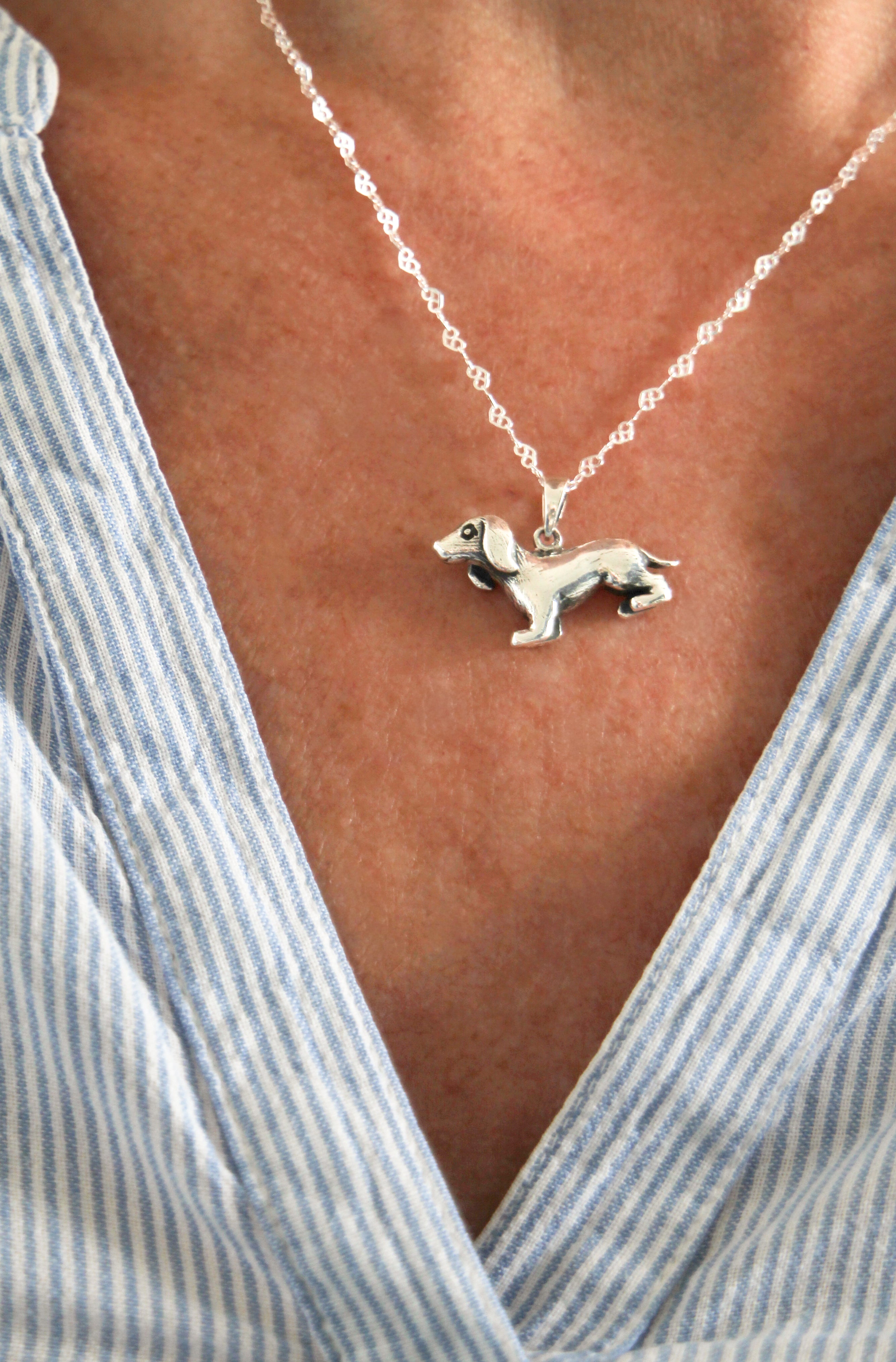 Dachshund Dog pendant Pendant in 925 Silver