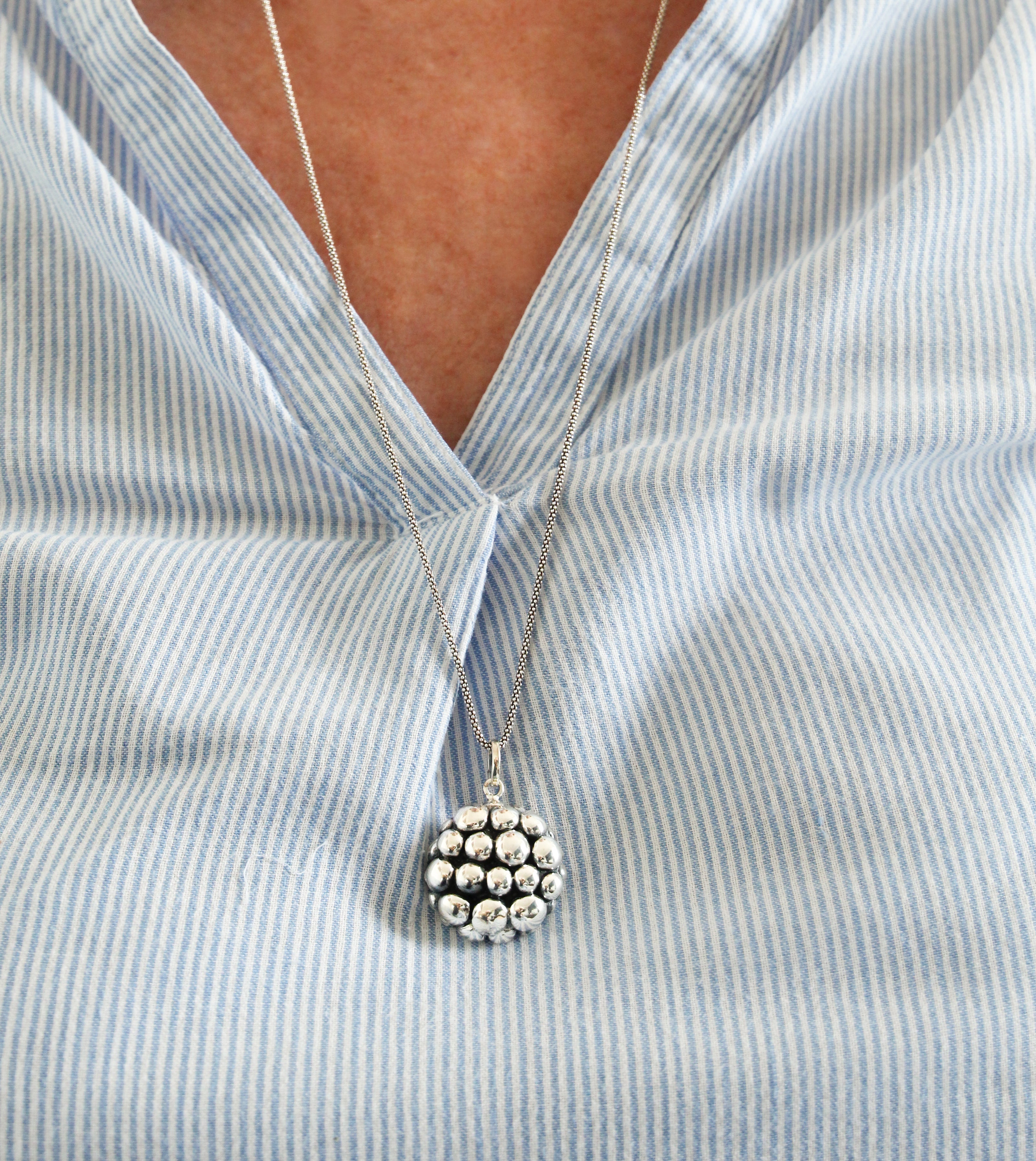 Blackberry Pendant in 925 Silver