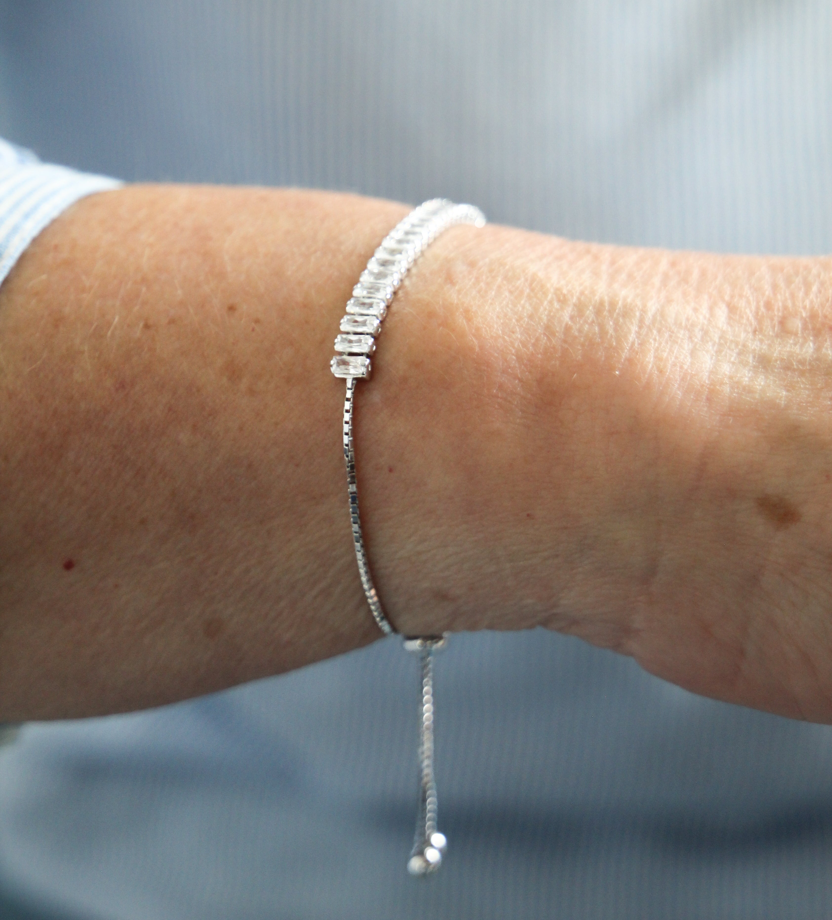 Sparkling Tennis Bracelet in 925 Silver
