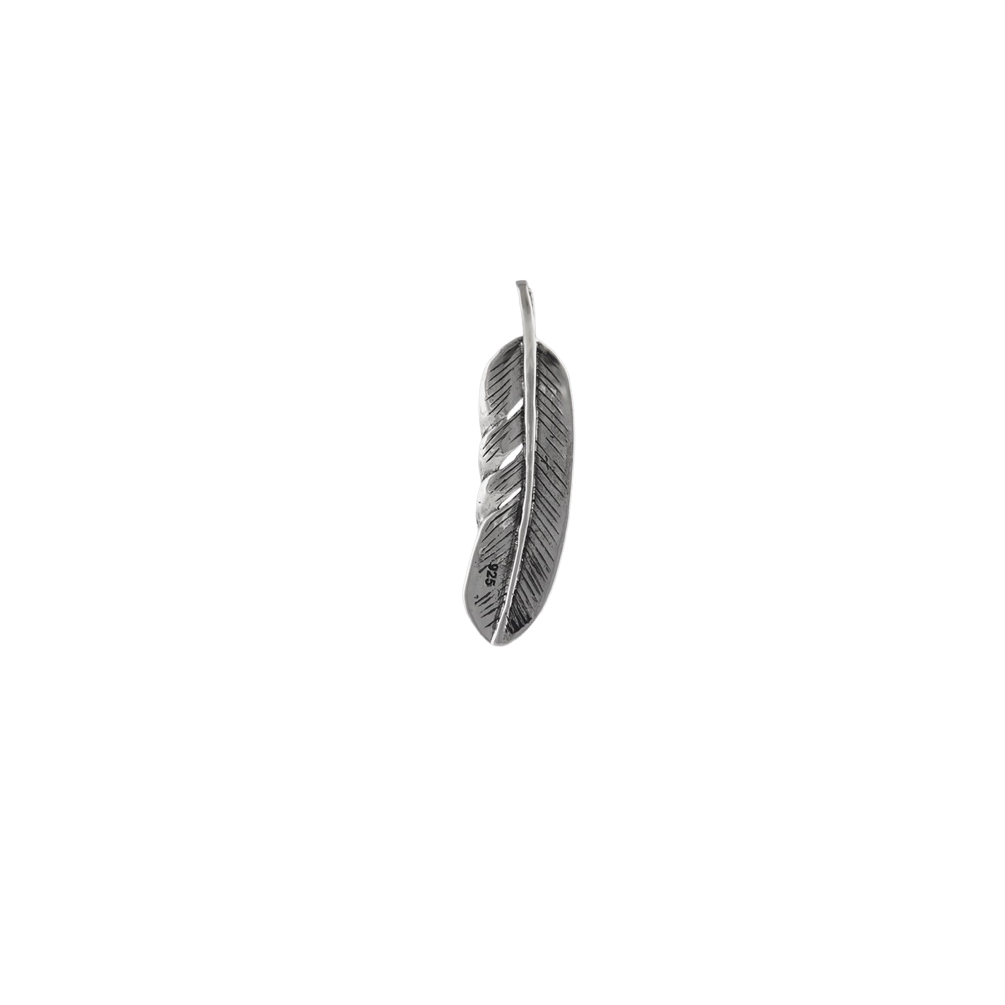 Abalone Feather Pendant in 925 Silver