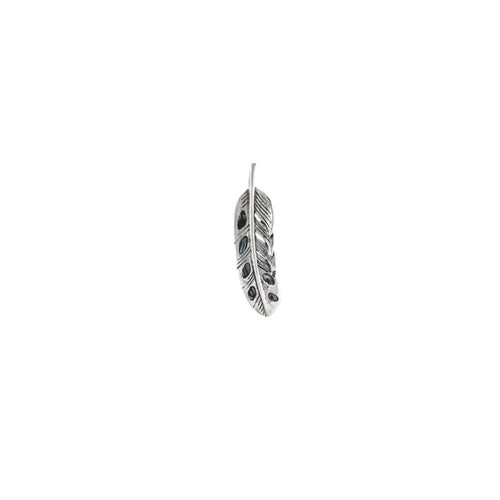 Abalone Feather Pendant in 925 Silver