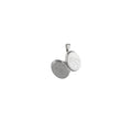 Engraved Oval Locket Pendant in 925 Silver