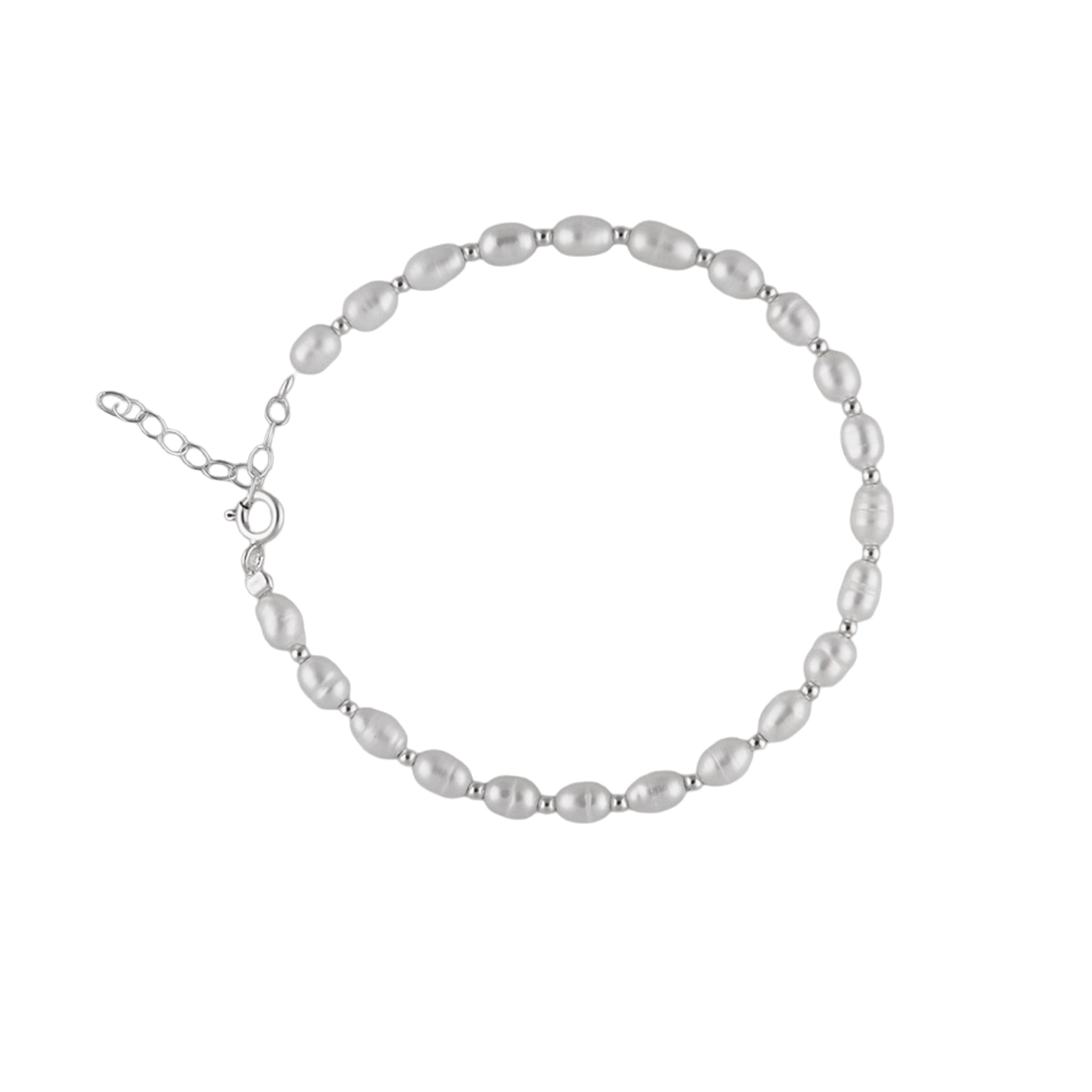 Freshwater Pearl Bracelet in 925 Silver