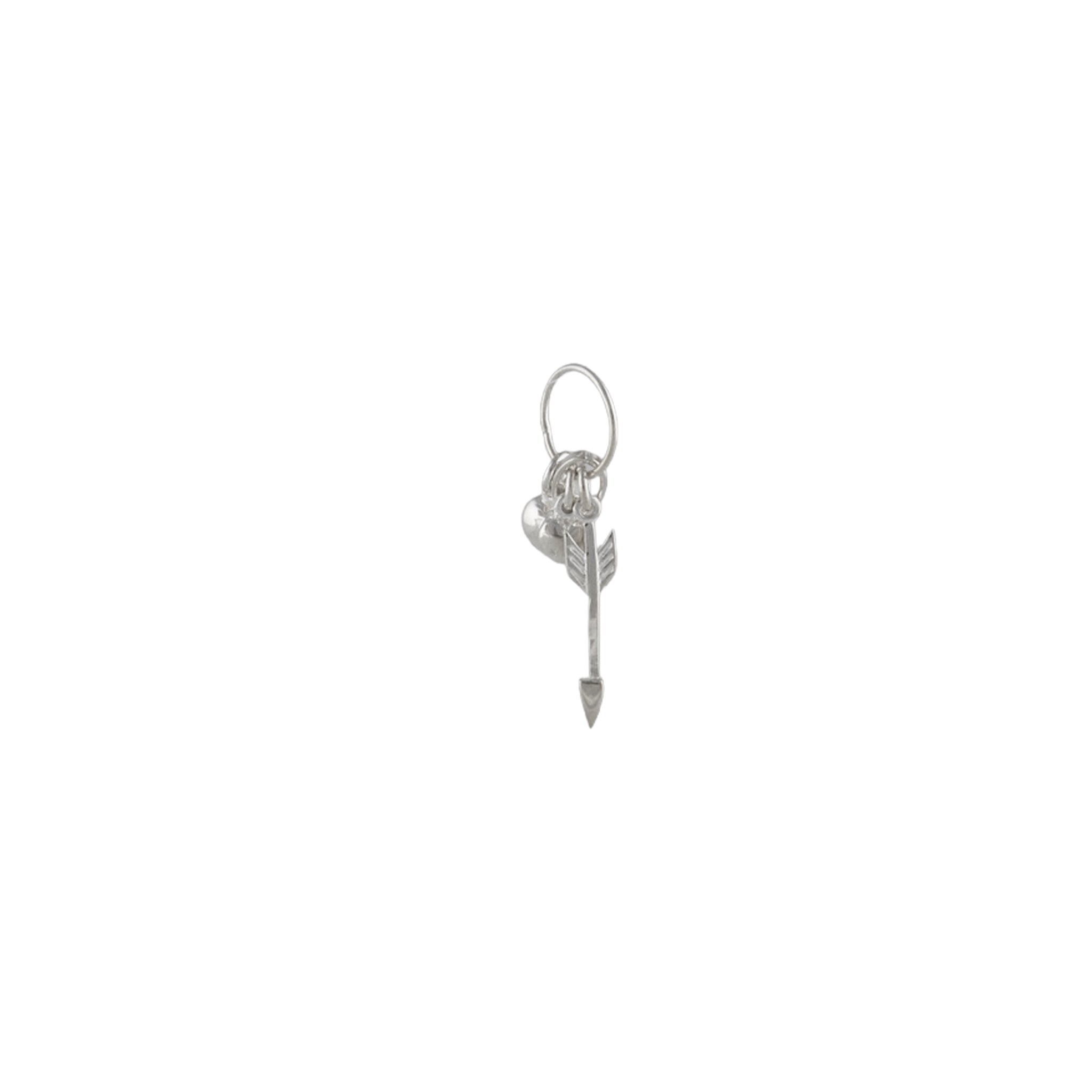 Heart & Arrow pendant Cluster in 925 Silver