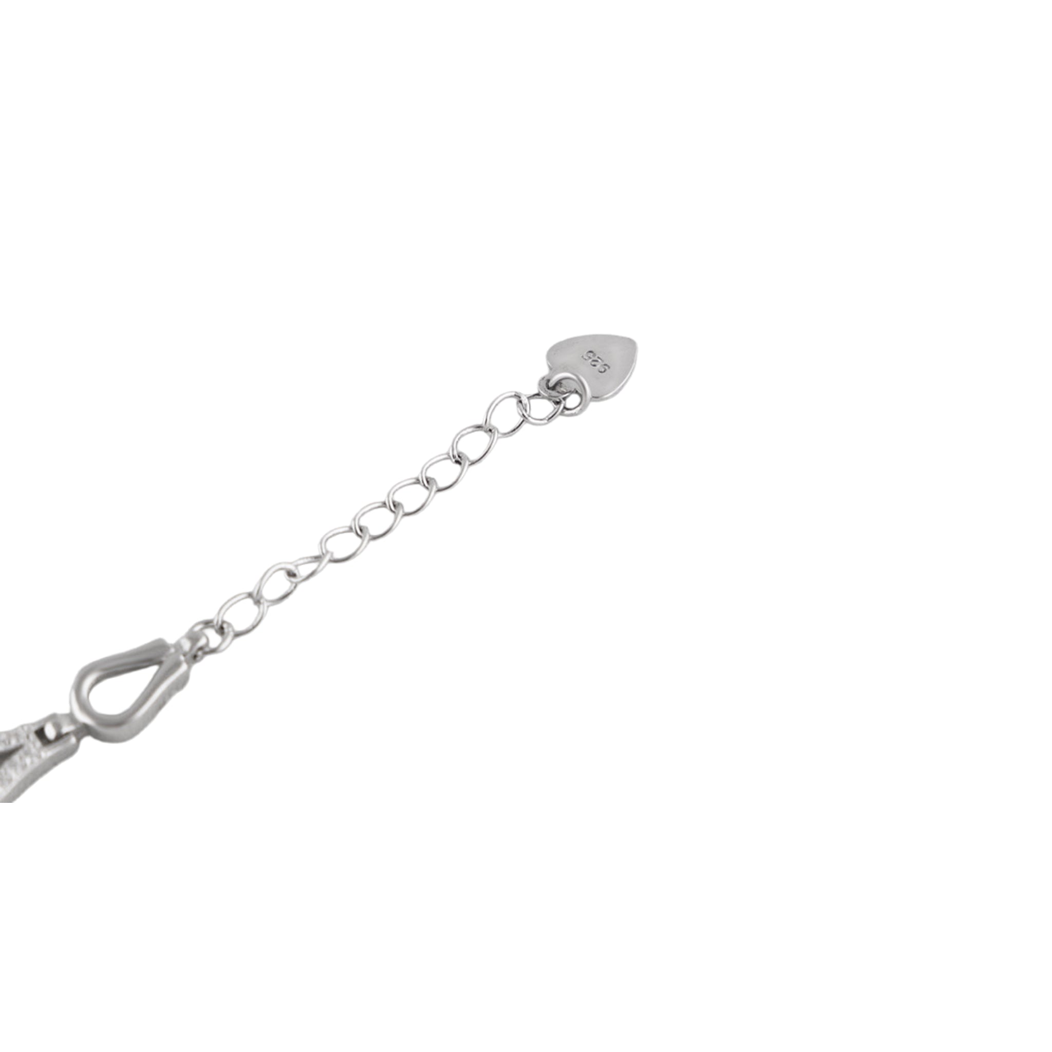 Teardrop Link Bracelet in 925 Silver