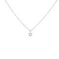 Sparkling Star & Freshwater Pearl Necklace in 925 Silver
