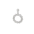 Brushed Silver Swirl Pendant in 925 Silver