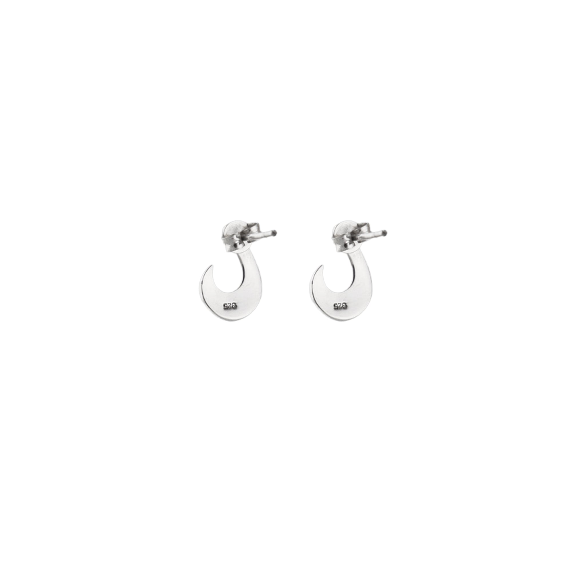 Chunky Wave Stud Earrings in 925 Silver