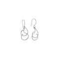 Swirl Dangly Earrings in 925 Silver